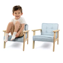 Розовый тканевый художественный детское кресло-диван прекрасный детский кабинет маленький диван из цельного дерева студийный стул рама структура фасоли мешок Zitzak