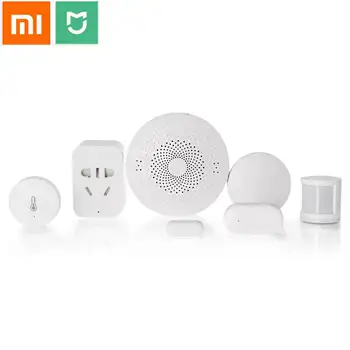 

Xiaomi mijia 6 in 1 mijia Smart Home Security Set Gateway socket Remote Control Window Door Sensor Set Switch Body Sensor