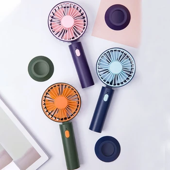 

Portable Handhold Mini Fan 3 Speed Personal USB Rechargeable Battery Desk Table Fan with Base for Office