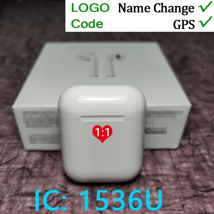 I3000 TWS имя изменение gps 1536u в ушной датчик 1:1 Оригинальное Беспроводное зарядное устройство наушники для Iphone Android i50000 pro i90000 Air 2 - Цвет: IC - 1536U