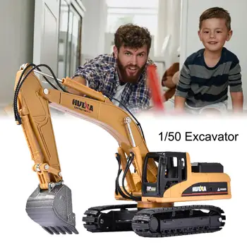 

1:50 Alloy Diecast Crawler Excavator Construction Vehicles Car Models Diecast Excavator Vehicle Toys For Boys Birthday Gift Car