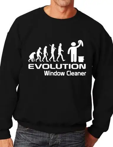 

Evolution Of Window Cleaner Funny Adult Sweatshirt Birthday Gift More Size and Color-E149