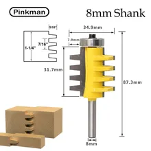 Pinkman 8 мм деревянные швы сплайсинга древесины шлифовальная режущая головка Деревообрабатывающие инструменты строгальный Нож Электрический деревообрабатывающий резак