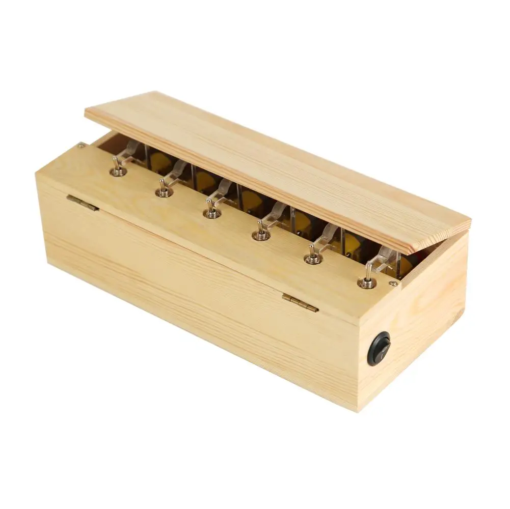 RCtown Useless Box Wooden Electronic Useless Box Fully Assembled Toy For Children Birthday Gift interactive Funny toys