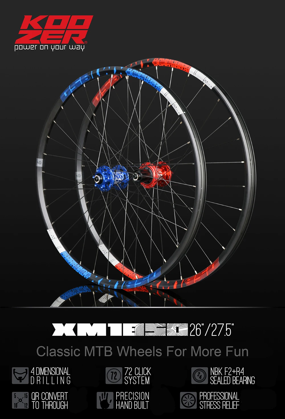 1 пара Высокая прочность 32H 26/27. 5 дюймов MTB колеса для горного велосипеда 6 собачки 72 нажмите Алюминий сплав колеса велосипеда для 11/12S