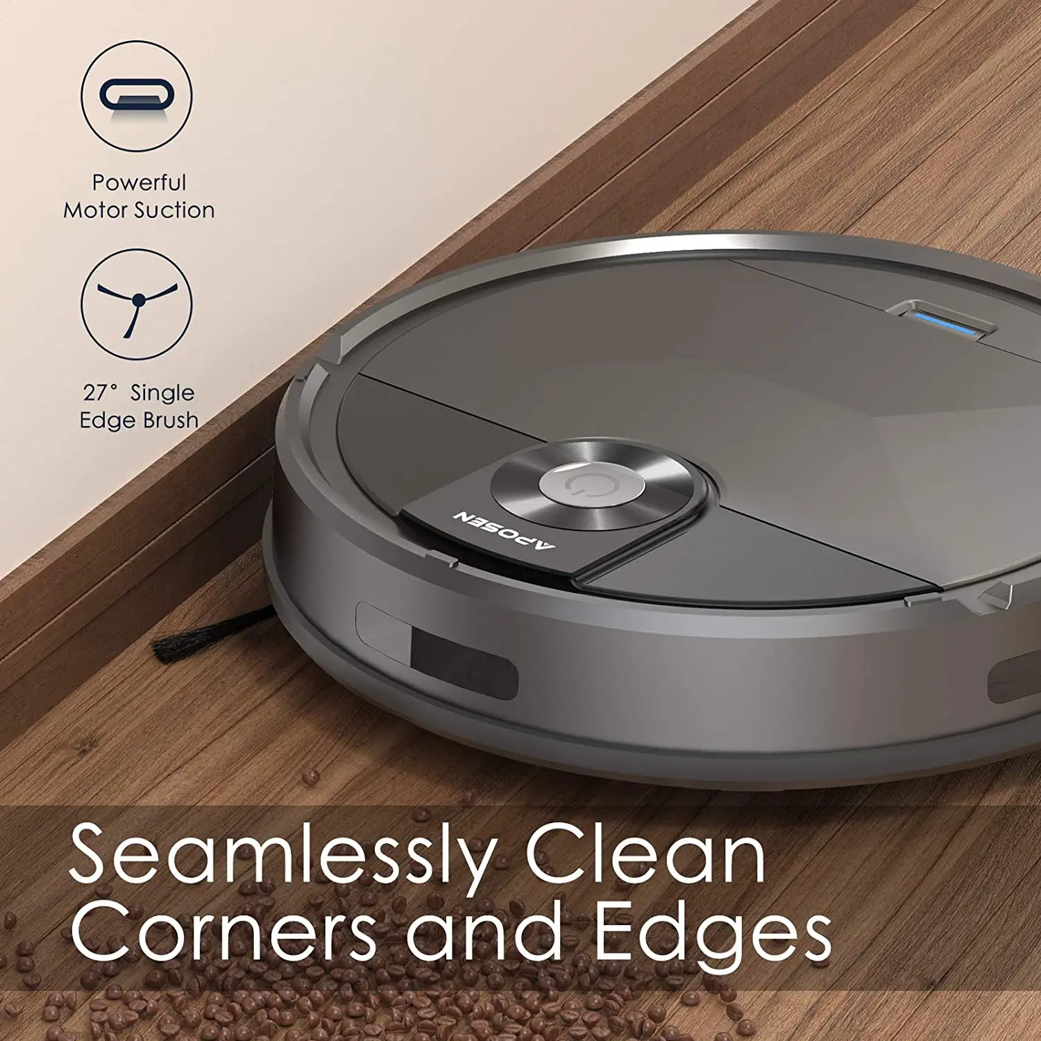 Vacuum Cleaners Household Supplies & Cleaning APOSEN Robot Vacuum