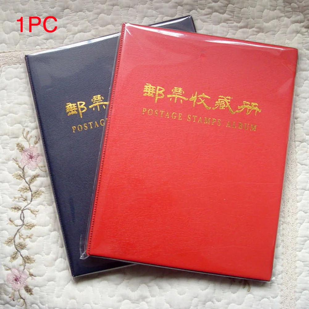 Accessories Tickets Postage Stamps Album Photo Collection Book 5 Lines Gift Home Money Storage Paper PU Leather Display