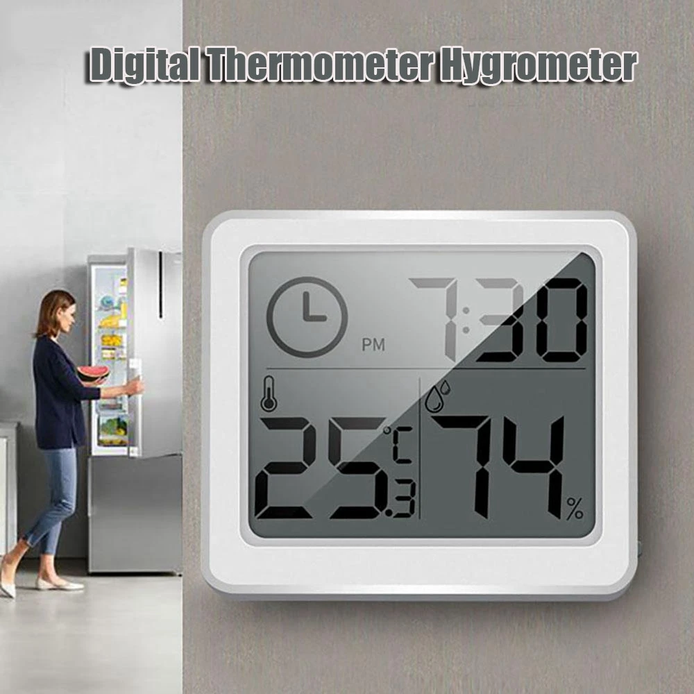 Простой Интеллектуальный многофункциональный термометр Домашний Электронный цифровой термометр бытовой термометр домашний сухой гигрометр