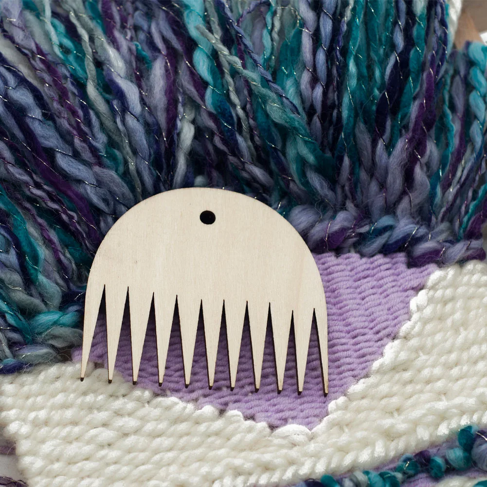 

Weaving Tool Wood Woven Tapestry Weaving Wood Loom Comb DIY Loom Tools Braided Tools Comb HTQ99