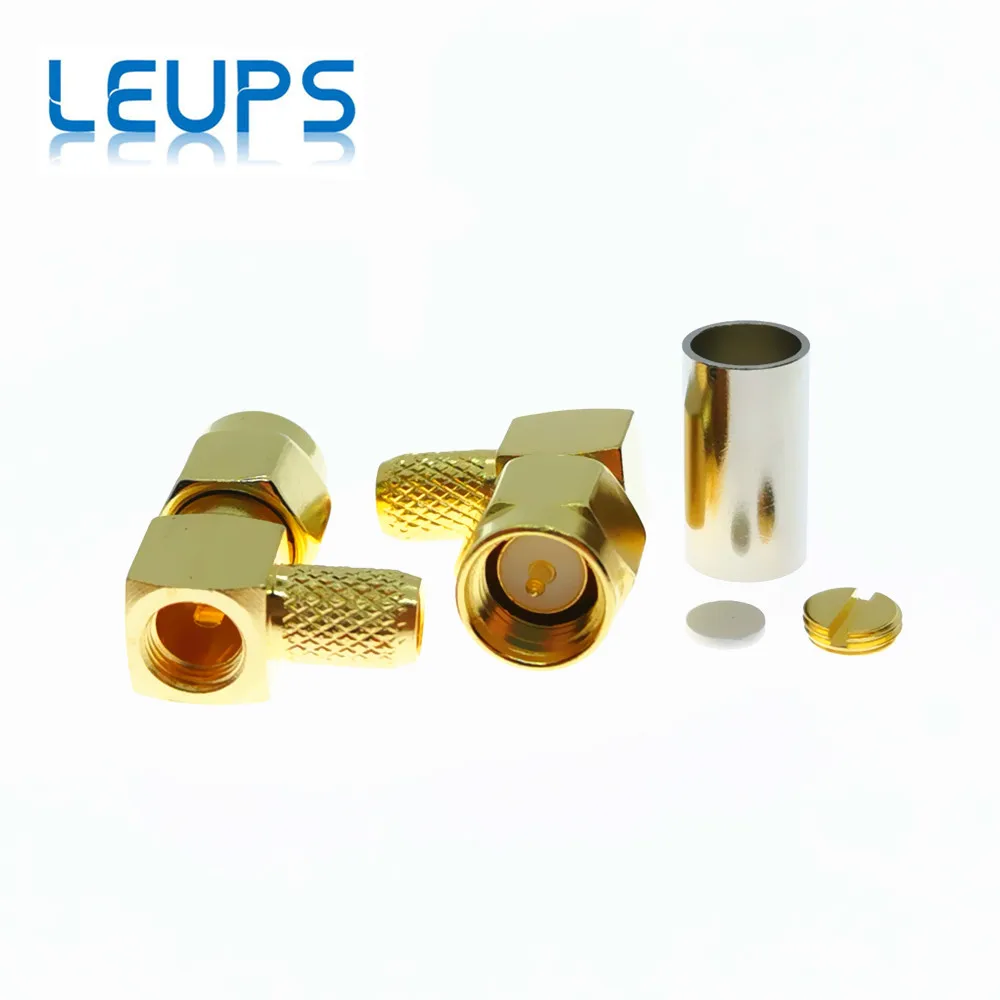 10 шт. коннекторы с прямым углом SMA RG58 RG142 LMR195 RG400 RF|connector crimp|connector maleconnector sma |