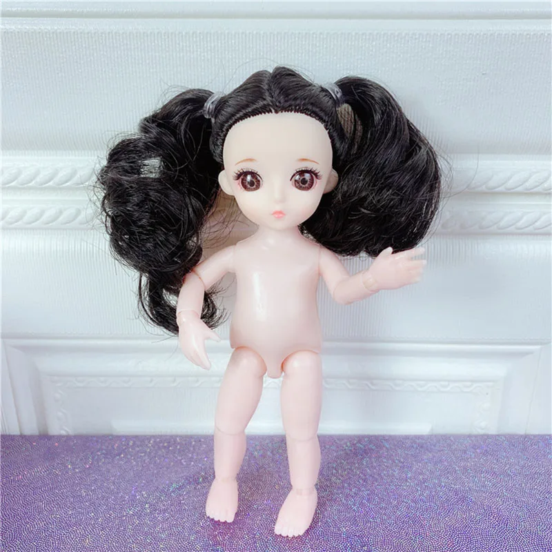 16 см BJD куклы 13 совместный подвижный 1/12 куклы-принцессы игрушки макияж одеваются голый обнаженный милый ребенок кукла игрушка для детей Подарки