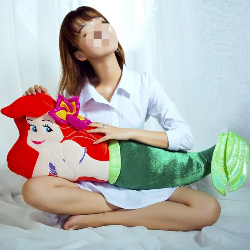 Disney The Little Mermaid 110cm Ariel Princess Soft Plush Doll Large Cushion 