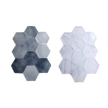 

Bathroom Floor Tile Sticker Adhesive PVC Marble Floor Decal Peel Floor Tiles Kitchen Living Room Decor Non Floor Decal Slip