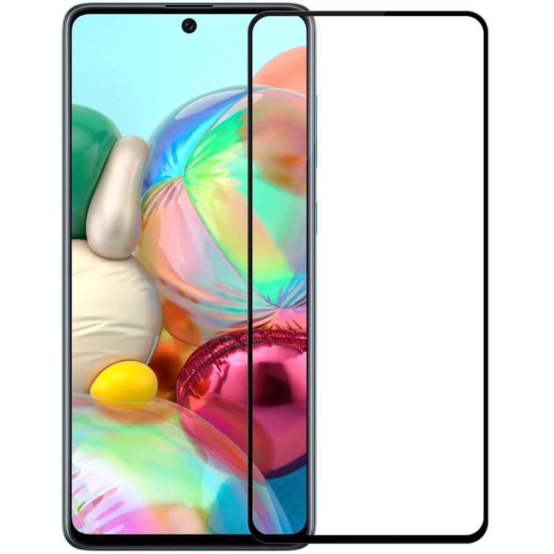 Защитное стекло для Samsung A71 NILLKIN Amazing CP + Полное покрытие клеем закаленное Galaxy