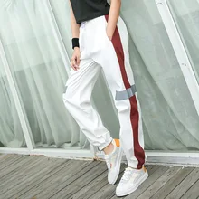 Весенние женские тренировочные брюки быстро сохнут в полоску с принтом свободные длинные спортивные штаны повседневные штаны для пробежек фитнес штаны Тренировочные активизны