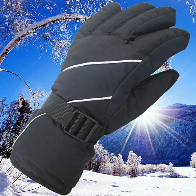 Men Women Skiing Gloves Snowboard Gloves Mittens Winter Thermal Full Finger Sports