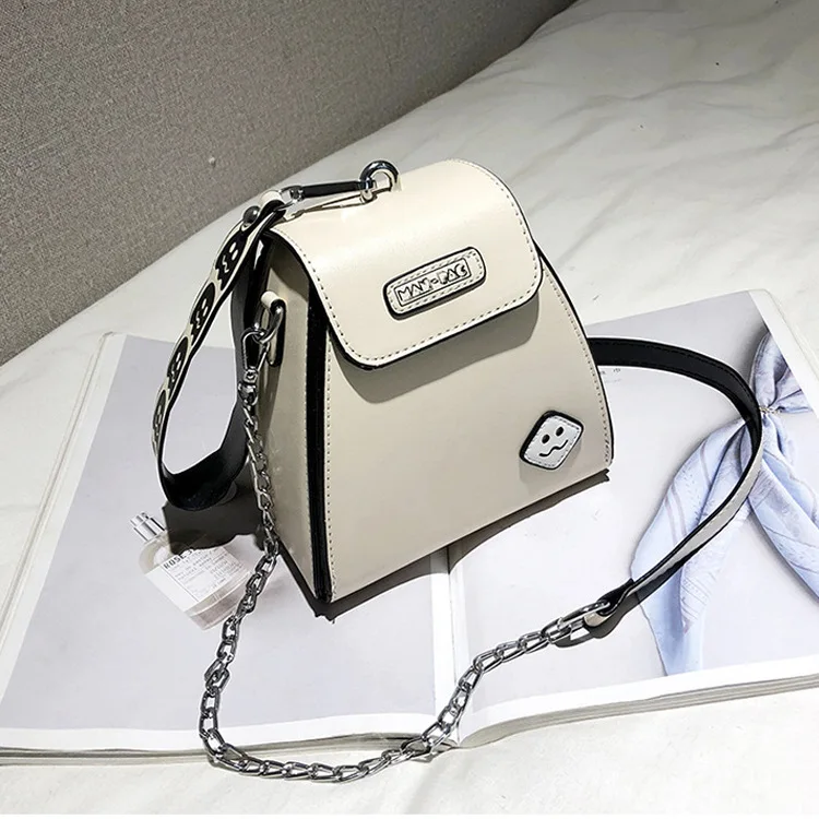 

Bag Women's 2019 New Style Korean-style Smiley Shoulder zong zi bao Fashion Chain Crossover Shoulder Bag/hand Bag Square Sling B