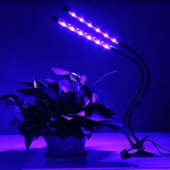 

38LED 18 Timing Led Grow Light Plants Growth Light Plant Lamp Indoor Hydroponic Vegetables Dual Head Flower Eco-Friendly