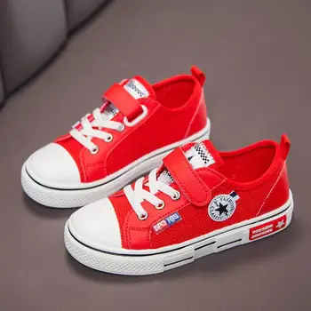 

Children's Shoes Boys and Girls Low-top Canvas Shoes 2020 spring and Autumn Breathable Anti-skid Shoes