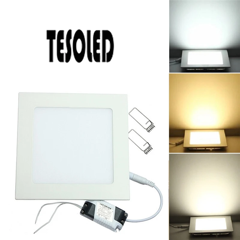 

Square LED Panel Light Recessed Kitchen Bathroom Ceiling Lamp Side illumination 12W 3-18W for home decoration illumination 8.16