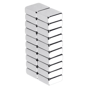 

20Pcs Square Magnets 10 X 10 X 4Mm, Mini Strong Neodymium Magnets For Whiteboards, Fridge, Crafts, Noticeboard