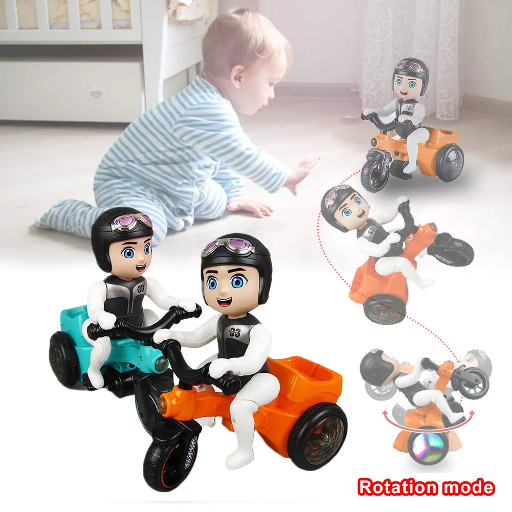 Электрический трюк трехколесный велосипед Детские игрушки Универсальный