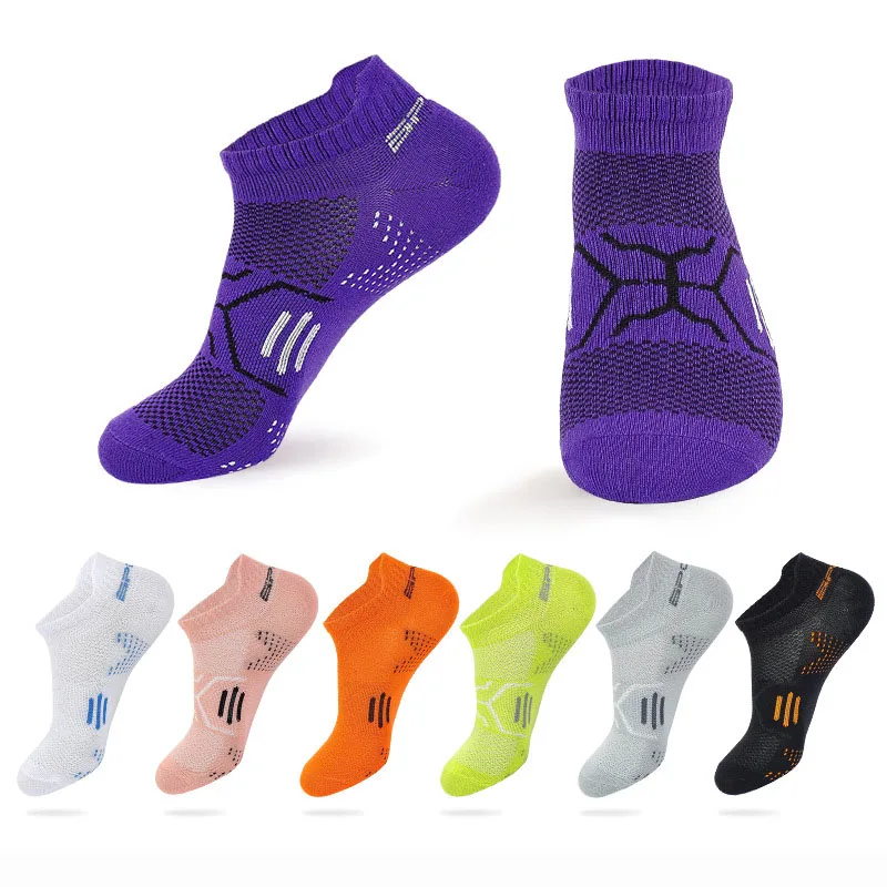 Men/women running socks outdoor sport cycling thin breathable quick dry moisture wicking fitness compression low cut short sock running socks