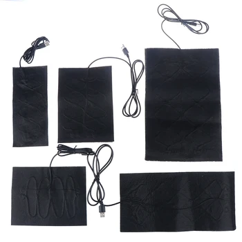 

1pc USB Warm Paste Pads Fast-Heating Carbon Fiber Heating Pad Safe Portable Heating Warmer Pad for Vest Jacket shoes socks Cloth