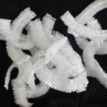 

20pcs Disposable Clear Spa Hats One-Off Elastic Shower Bathing Cap Waterproof Show Hats for Hair Salon Home