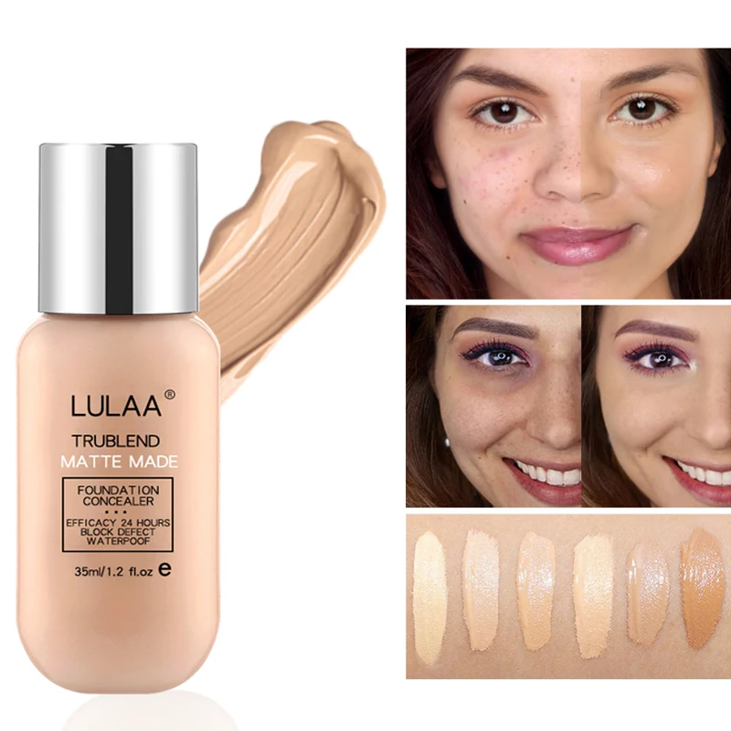 

Liquid Foundation Nude Makeup Matte Concealer Lasting Makeup Skin Care Oil Foundation Liquid Foundation Makeup
