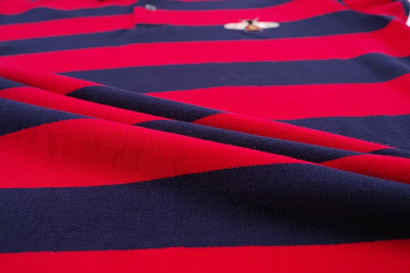 High New Novelty 2020 Men Punk Embroidered bee Snake Fashion Polo Shirts Shirt Hip Hop Skateboard Cotton Polo Top Tee #a2 32 H282151aff7a44703b635af3f78dc02fb5