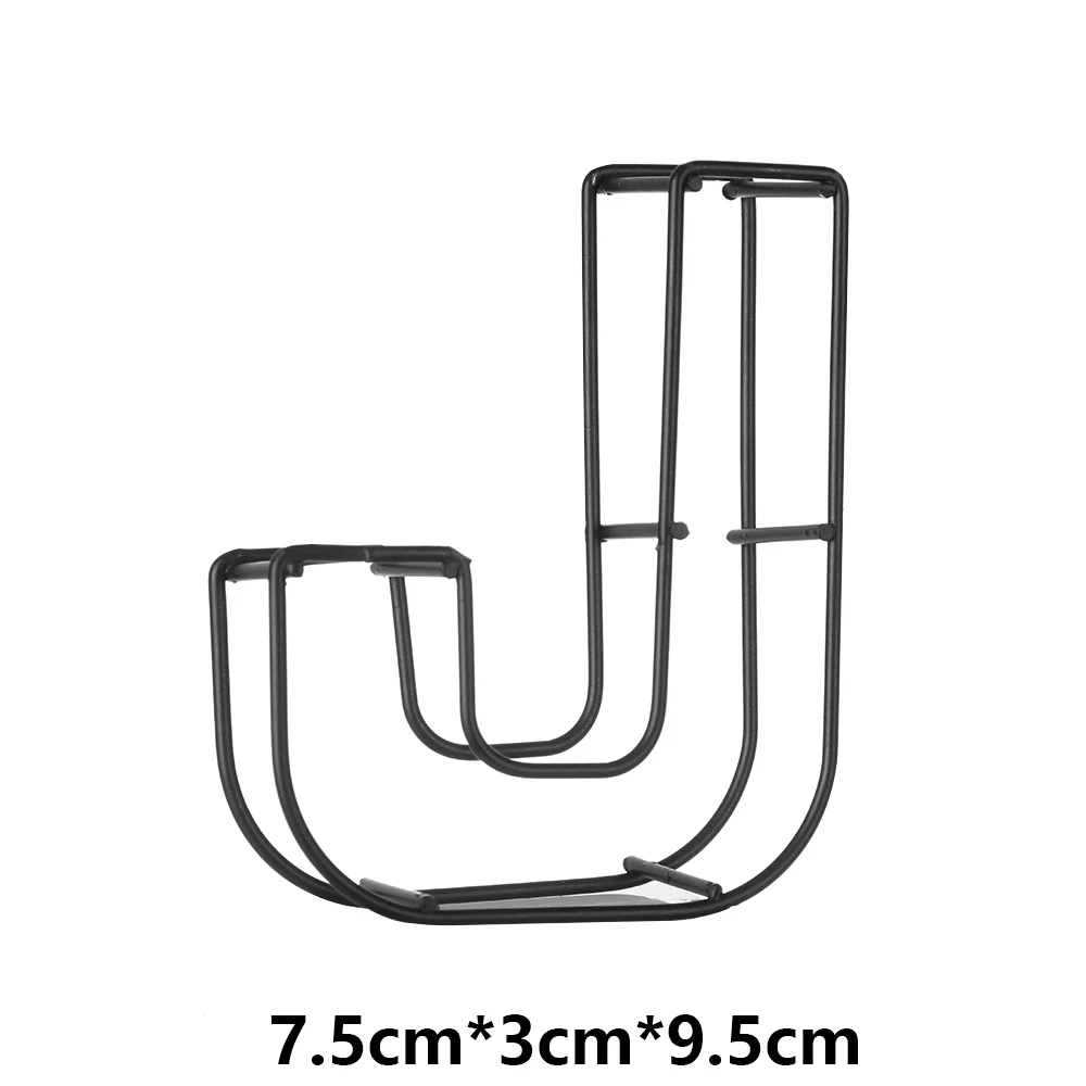 Промышленный стиль кованого железа Алфавит дверная табличка металлический полый буквенный Знак Домашний Декор кафе украшение для фотосессии вечерние принадлежности - Цвет: J