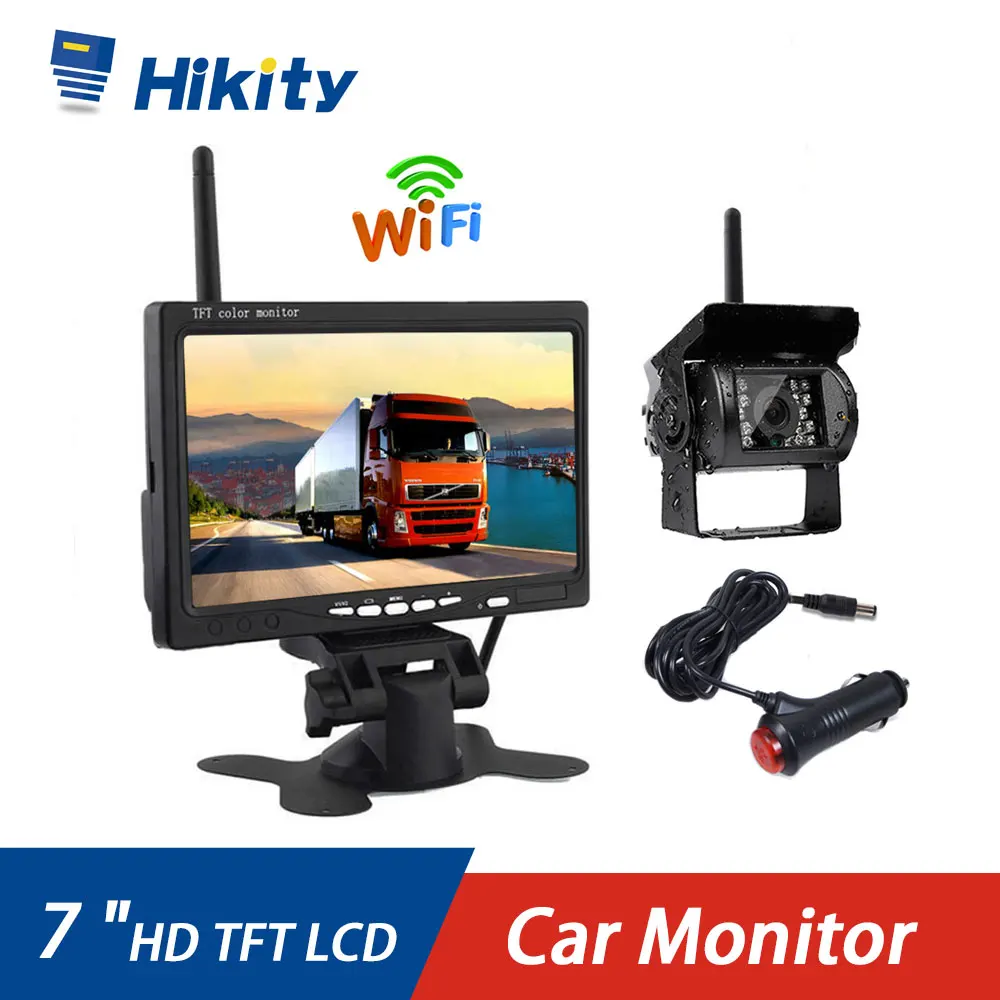 Камера заднего вида Hikity беспроводная камера с жк дисплеем 7 дюймов HD TFT для
