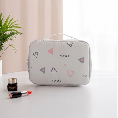 white large Многофункциональная косметичка для путешествий, женские косметички, косметички, органайзер для туалетных принадлежностей, водонепроницаемые женские футляры для хранения косметики - Цвет: white large