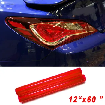 

Vinyl Car Light Film Universal Exterior Fog lamp Red Accessories 12\\\"x 60\\\"