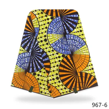 

African 100% cotton wax calico Ankara New floret coat wax high quality African fabric fabric can be used for party dresses 967