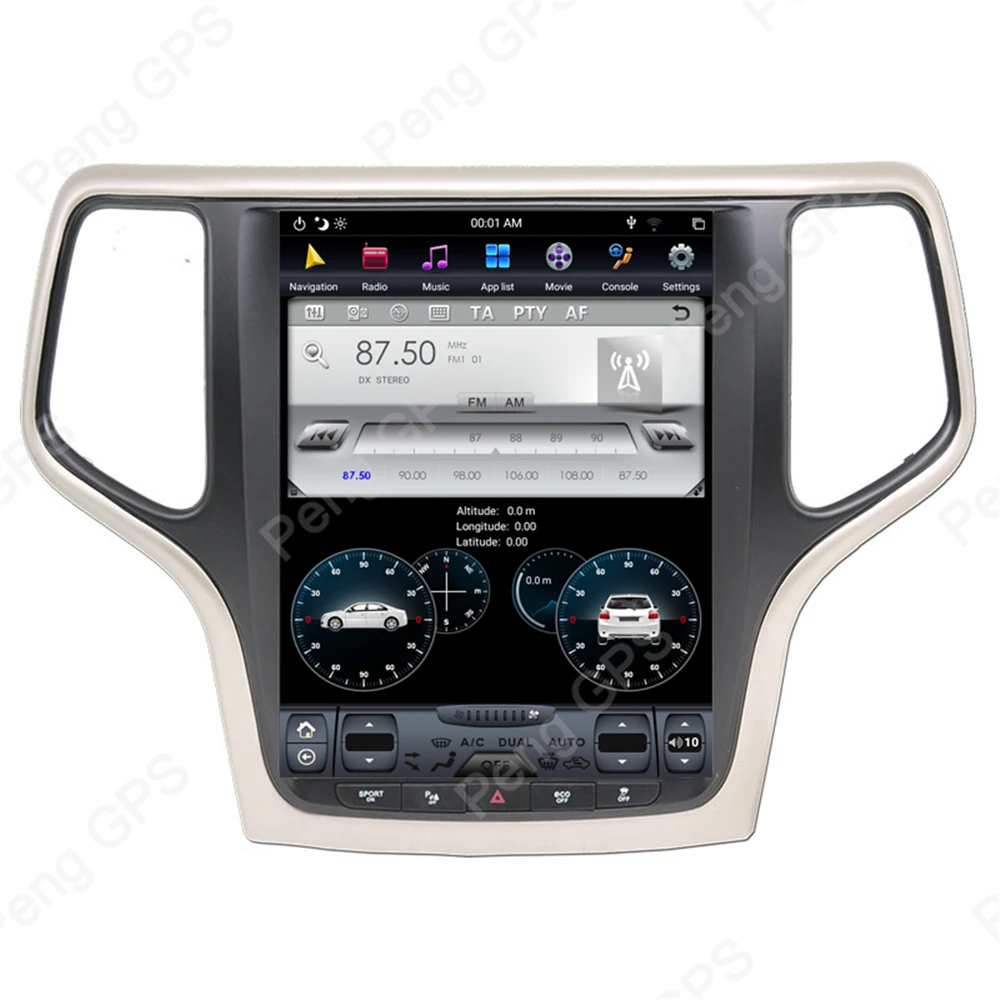 4G+ 64G Android 8,1 Тесла вертикальный экран для Jeep Grand Cherokee- gps навигация аудио DVD плеер 1920*1080 4K HD блок