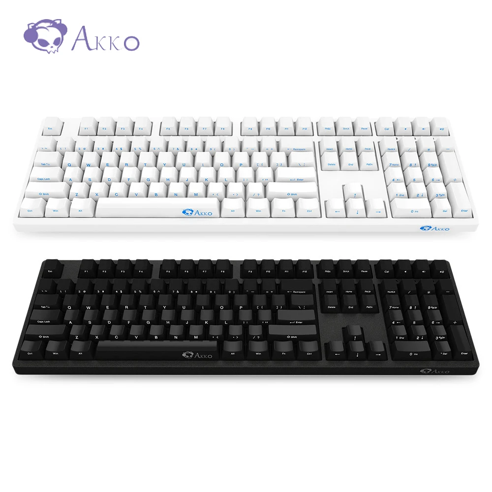 

AKKO 3108 Mechanical Keyboard 108 Keys with Cherry Axis PBT 85% Side Engraved Wired Game Computer Keyboard