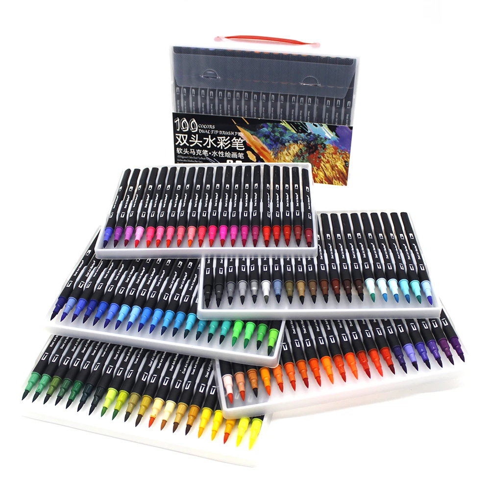 Basics Felt Tip Marker Pens - Assorted Color 12-Pack