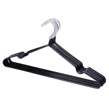 

10 pcs/lot Children Adult Non-Slip Metal Shirt Trouser Hook Hangers Coat Hanger Clothes Accessories Rack (black)