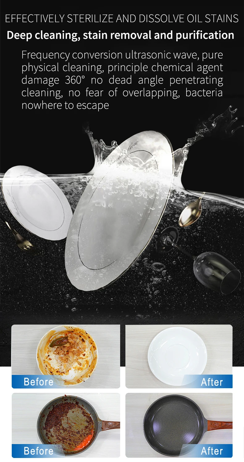 The New Ultrasonic Dishwasher Commercial Sink Fully Automatic Portable