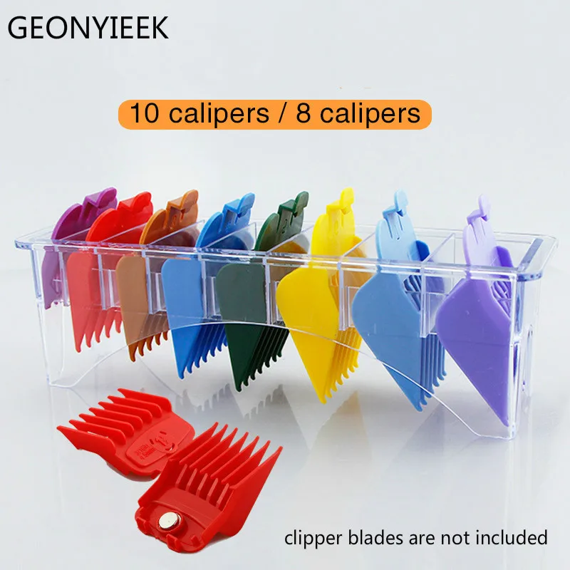 

1Pc 8 10 Grid Base Box For Universal Hair Clipper Limit Comb Guide Attachment Size Barber Replacement Salon Hair Styling Tool