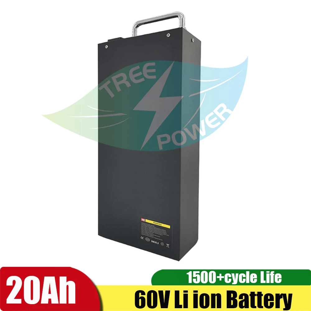 Batteria Citycoco 60V 20Ah 25Ah 30Ah 12Ah 15Ah 18Ah Batteria Agli Ioni Di Litio Con Bms Per X7 X8 X9 X20 Harley Scooter Bicicletta + Caricabatterie