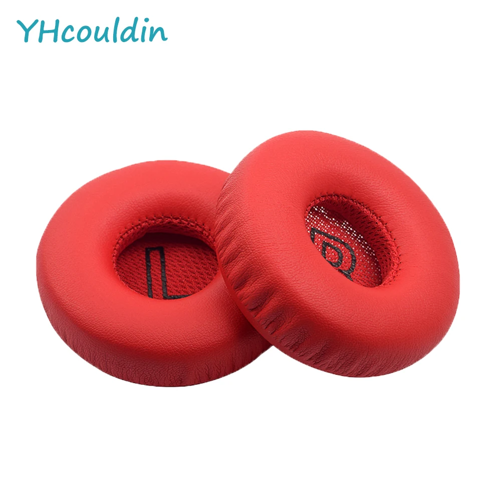 YHcouldin Replacement Ear Pads Fit for Meizu HD50 Headphones Soft Sponge Leatherette Ear Cushions with Snap Clip Black White Red