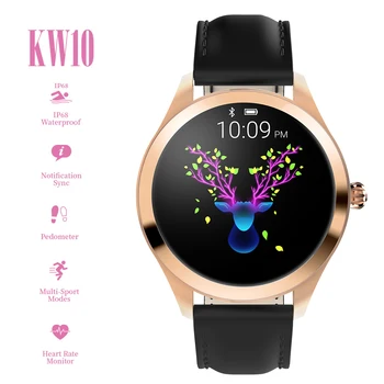 

KW10 Smart Watch Women Waterproof Lovely Fitness Bracelet Heart Rate Monitor Female Smartwatch Connect for IOS Android