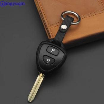 

Carbon Fiber Silicone Car key Cover Case Shell Remote Fob keychain for Toyota Camry Corolla Avalon Venza Hilux Vitz Rav4 Hollder