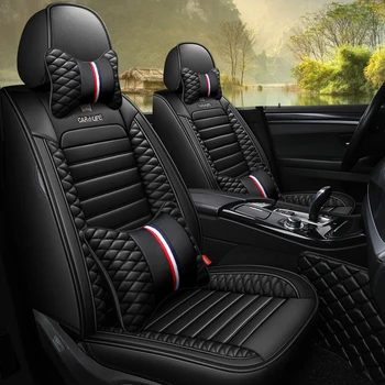 

Full Coverage Eco-leather auto seats covers PU Leather Car Seat Covers for ssangyong actyon korando kyron rexton