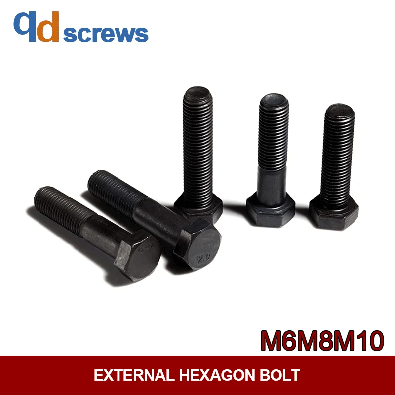 12.9 Grade M6M8M10 External Hexagon Bolt of Alloy Steel DIN933