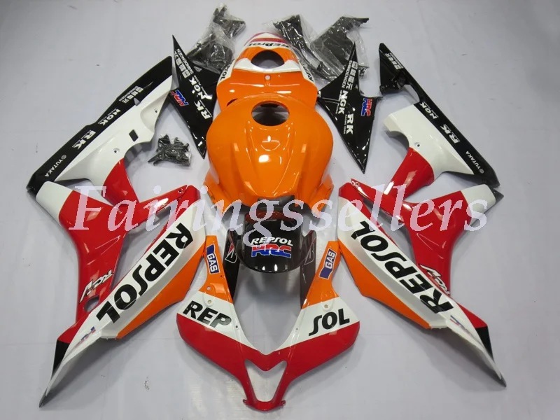 Набор впрыскивателей Мотоцикл Обтекатели Наборы подходит для Honda CBR600RR F5 07 08 2007 2008 обтекатель чайный сервиз специальный дизайн - Цвет: Unique Repsol