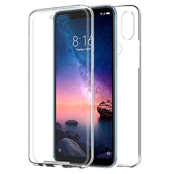 

TBOC cover for Xiaomi Redmi Note 6 Pro (6.26") - Full Clear Case [Silicone TPU] Double Face [360 Degree] Mobile